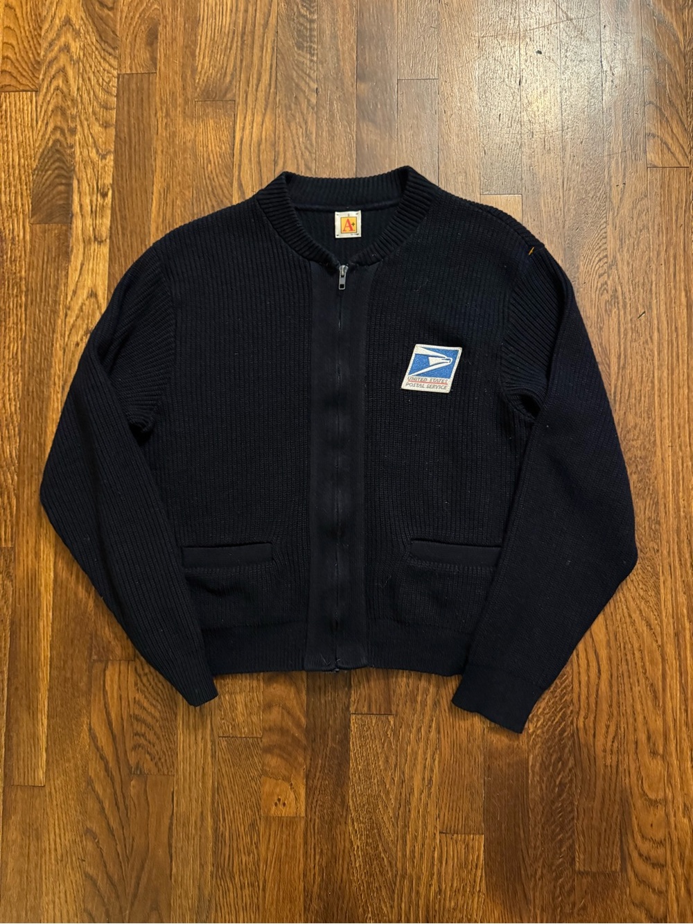Vintage us postal service cardigan sweater size medium
